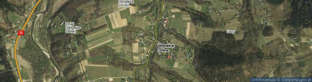 Zdjęcie satelitarne Witowice Dolne ul.